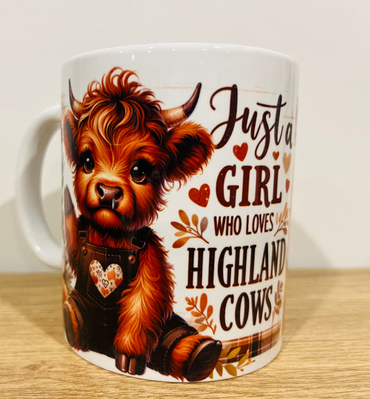 Just a girl who loves cows mug